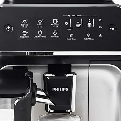 PHILIPS 3200 Series Fully Automatic Espresso Machine w/ LatteGo, Silver, EP3246/74 (Renewed)