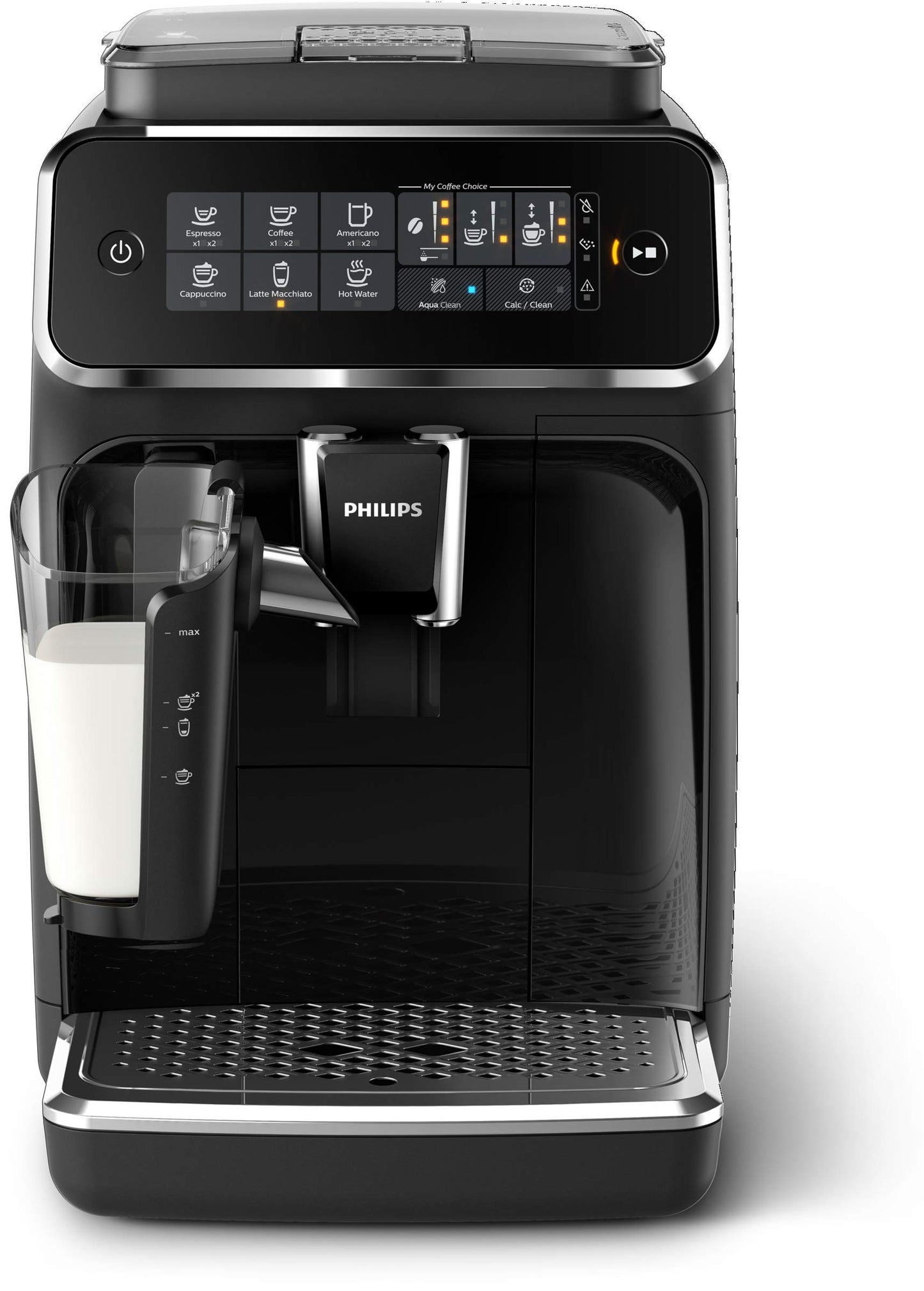 Philips 3200 Series Fully Automatic Espresso Machine with LatteGo, Black, EP3241/54 with Philips Saeco AquaClean Filter Single Unit, CA6903/10