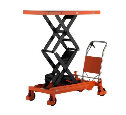 Tory Carrier 1760lb Hydraulic Manual Double Scissor Lift Table Cart Trolley 59 Lift